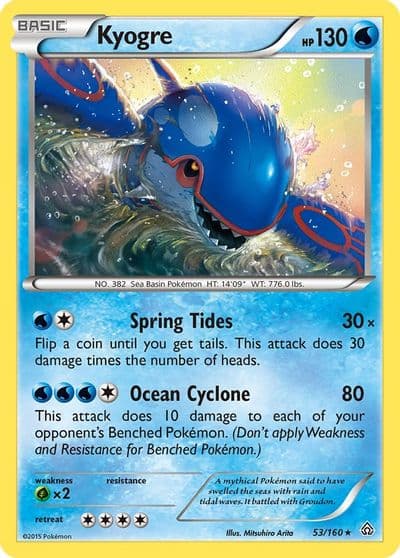 Kyogre XY - Primal Clash Pokemon card