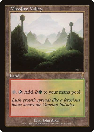 Mossfire Valley Odyssey Magic card