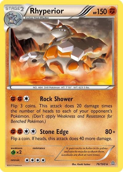 Rhyperior XY - Primal Clash Pokemon card