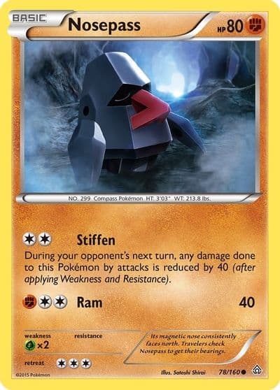 Nosepass XY - Primal Clash Pokemon card