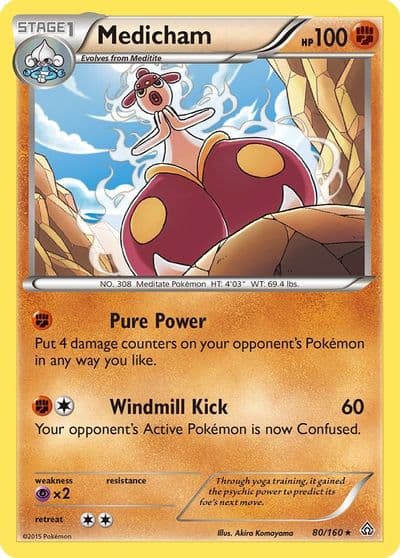 Medicham XY - Primal Clash Pokemon card