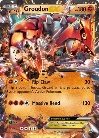 Groudon EX XY - Primal Clash Pokemon card