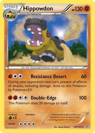 Hippowdon XY - Primal Clash Pokemon card