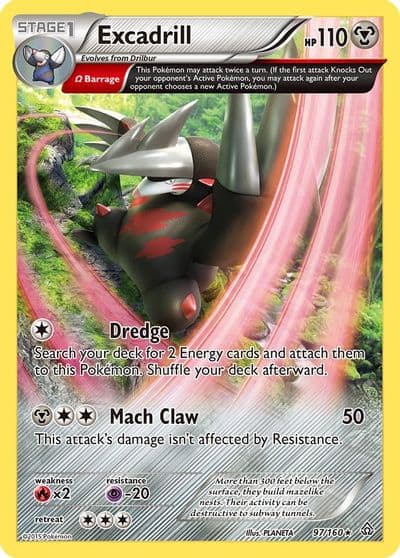 Excadrill (Omega) XY - Primal Clash Pokemon card