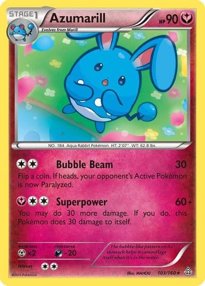 Azumarill XY - Primal Clash Pokemon card
