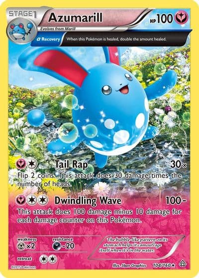 Azumarill (Alpha) XY - Primal Clash Pokemon card