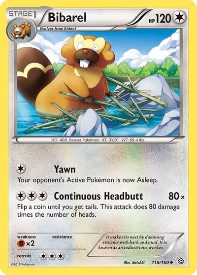Bibarel XY - Primal Clash Pokemon card