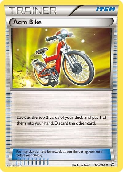 Acro Bike XY - Primal Clash Pokemon card