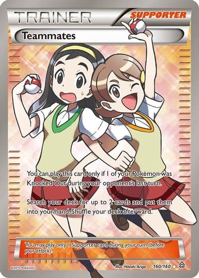 Teammates (160 Full Art) XY - Primal Clash Pokemon card