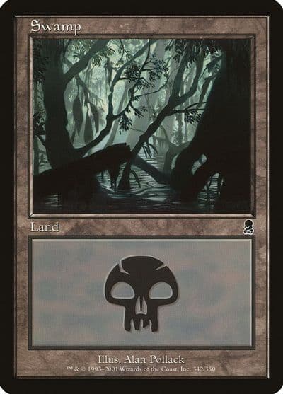 Swamp 342 Odyssey Magic card