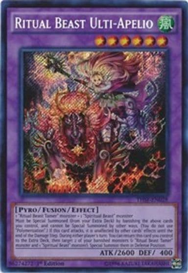 Ritual Beast Ulti Apelio The Secret Forces Yu-Gi-Oh! card