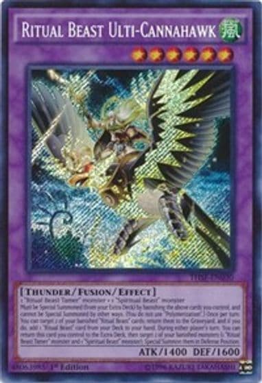 Ritual Beast Ulti Cannahawk The Secret Forces Yu-Gi-Oh! card