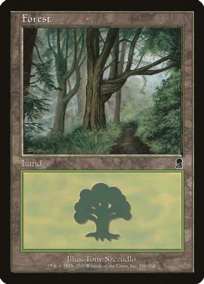 Forest 350 Odyssey Magic card