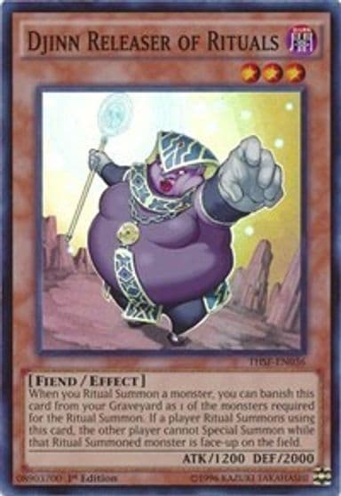 Djinn Releaser of Rituals The Secret Forces Yu-Gi-Oh! card