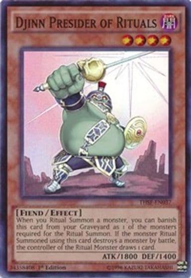 Djinn Presider of Rituals The Secret Forces Yu-Gi-Oh! card