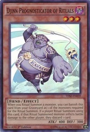 Djinn Prognosticator of Rituals The Secret Forces Yu-Gi-Oh! card