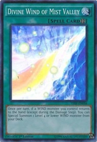 Divine Wind of Mist Valley The Secret Forces Yu-Gi-Oh! card