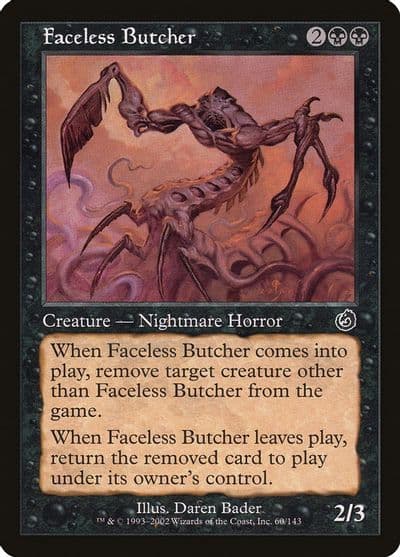 Faceless Butcher Torment Magic card