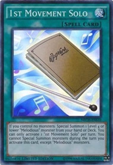 1st Movement Solo SE The New Challengers Yu-Gi-Oh! card