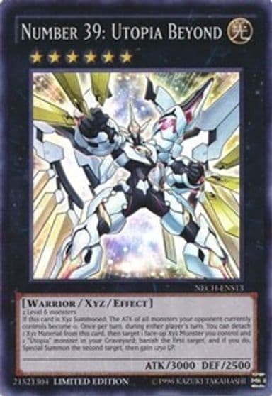 Number 39 Utopia Beyond SE The New Challengers Yu-Gi-Oh! card
