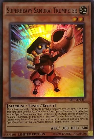 Superheavy Samurai Trumpeter SE Secrets of Eternity Yu-Gi-Oh! card