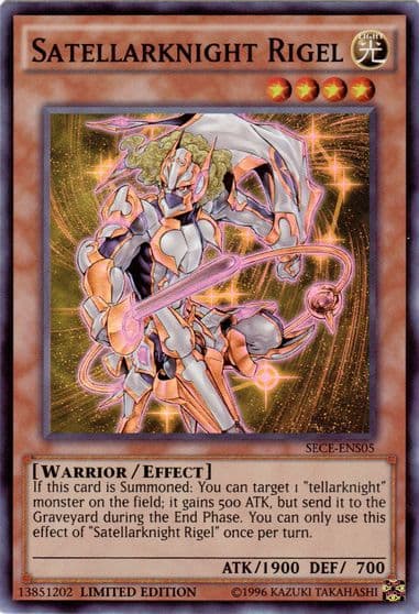 Satellarknight Rigel SE Secrets of Eternity Yu-Gi-Oh! card