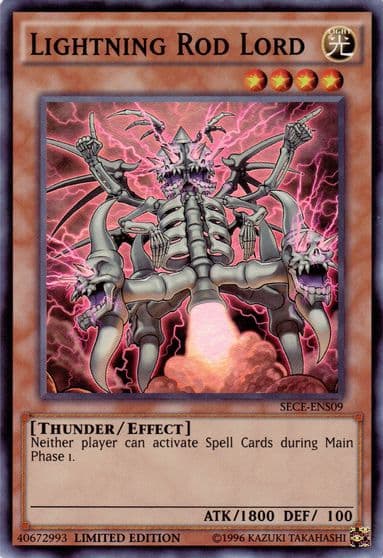 Lightning Rod Lord SE Secrets of Eternity Yu-Gi-Oh! card