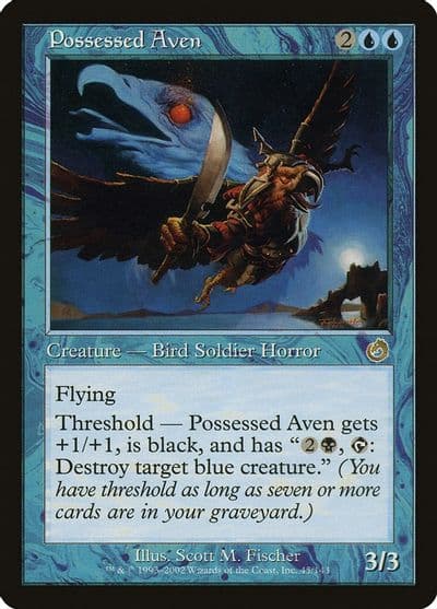 Possessed Aven Torment Magic card