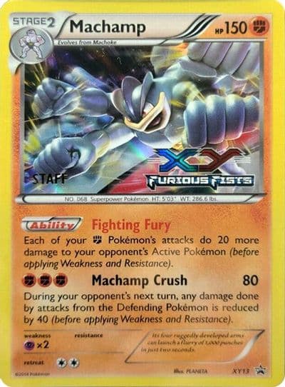 Machamp - XY13 (Prerelease) [Staff] XY Promos Pokemon card