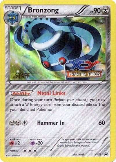 Bronzong - XY21 (Prerelease) [Staff] XY Promos Pokemon card