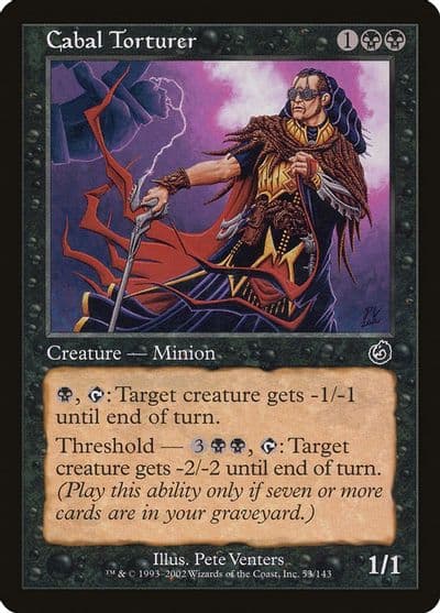 Cabal Torturer Torment Magic card