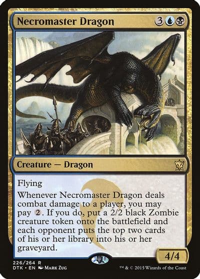 Necromaster Dragon Dragons of Tarkir Magic card