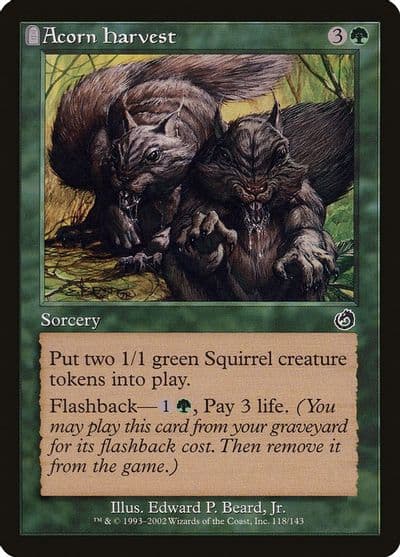 Acorn Harvest Torment Magic card