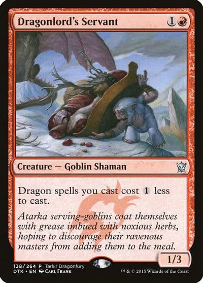 Dragonlords Servant Tarkir Dragonfury Promos Magic card