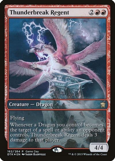 Thunderbreak Regent Game Day & Store Championship Promos Magic card
