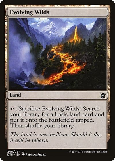 Evolving Wilds Dragons of Tarkir Magic card