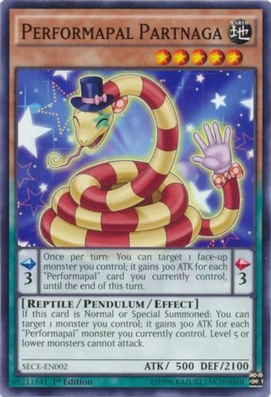 Performapal Partnaga Secrets of Eternity Yu-Gi-Oh! card