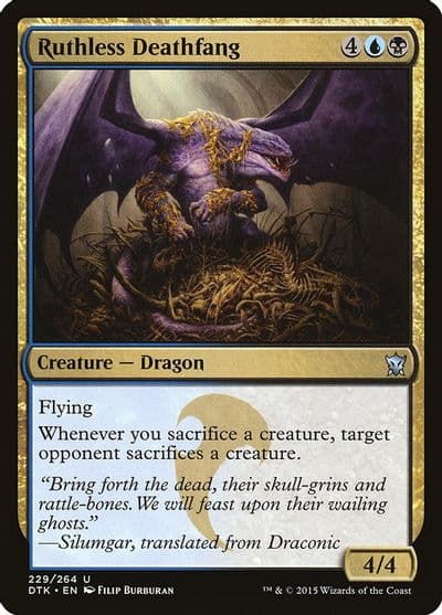 Ruthless Deathfang Dragons of Tarkir Magic card