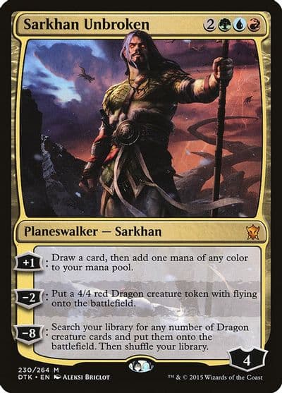 Sarkhan Unbroken Dragons of Tarkir Magic card
