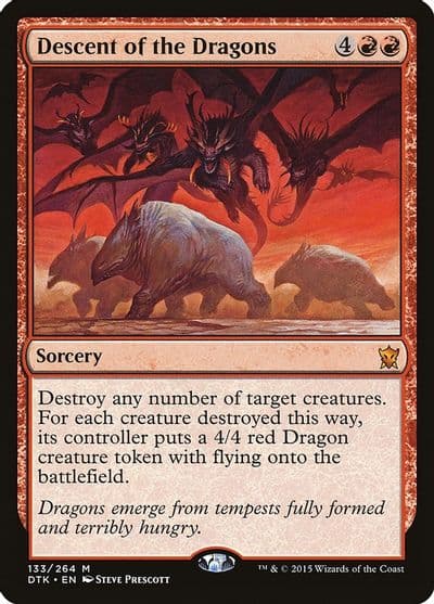 Descent of the Dragons Dragons of Tarkir Magic card