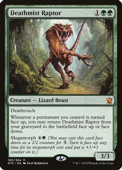 Deathmist Raptor Dragons of Tarkir Magic card