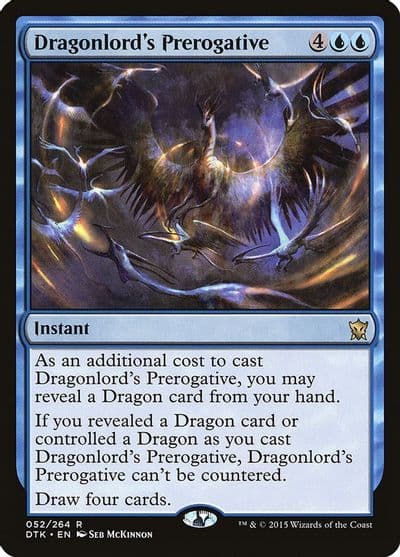 Dragonlords Prerogative Dragons of Tarkir Magic card