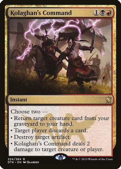 Kolaghans Command Dragons of Tarkir Magic card