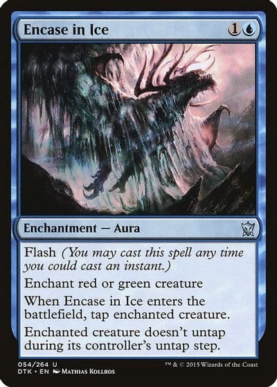 Encase in Ice Dragons of Tarkir Magic card