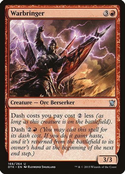 Warbringer Dragons of Tarkir Magic card