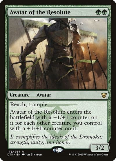 Avatar of the Resolute Dragons of Tarkir Magic card