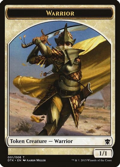 Warrior Token Dragons of Tarkir Magic card