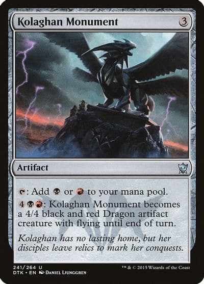 Kolaghan Monument Dragons of Tarkir Magic card