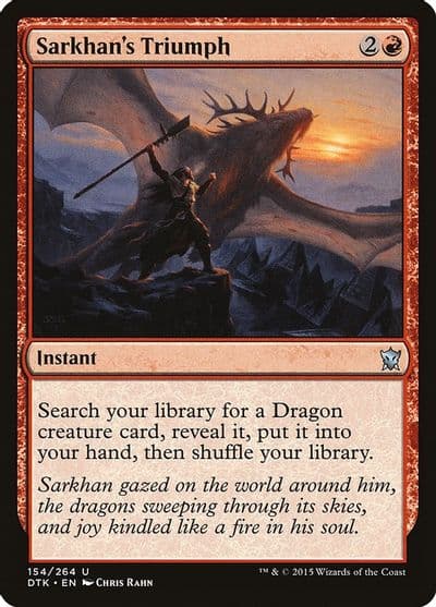 Sarkhans Triumph Dragons of Tarkir Magic card