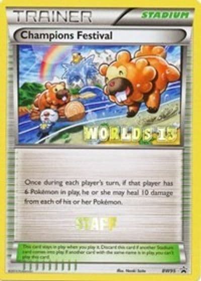 Champions Festival - BW95 (Worlds 13) [Staff] Black and White Promos Pokemon card